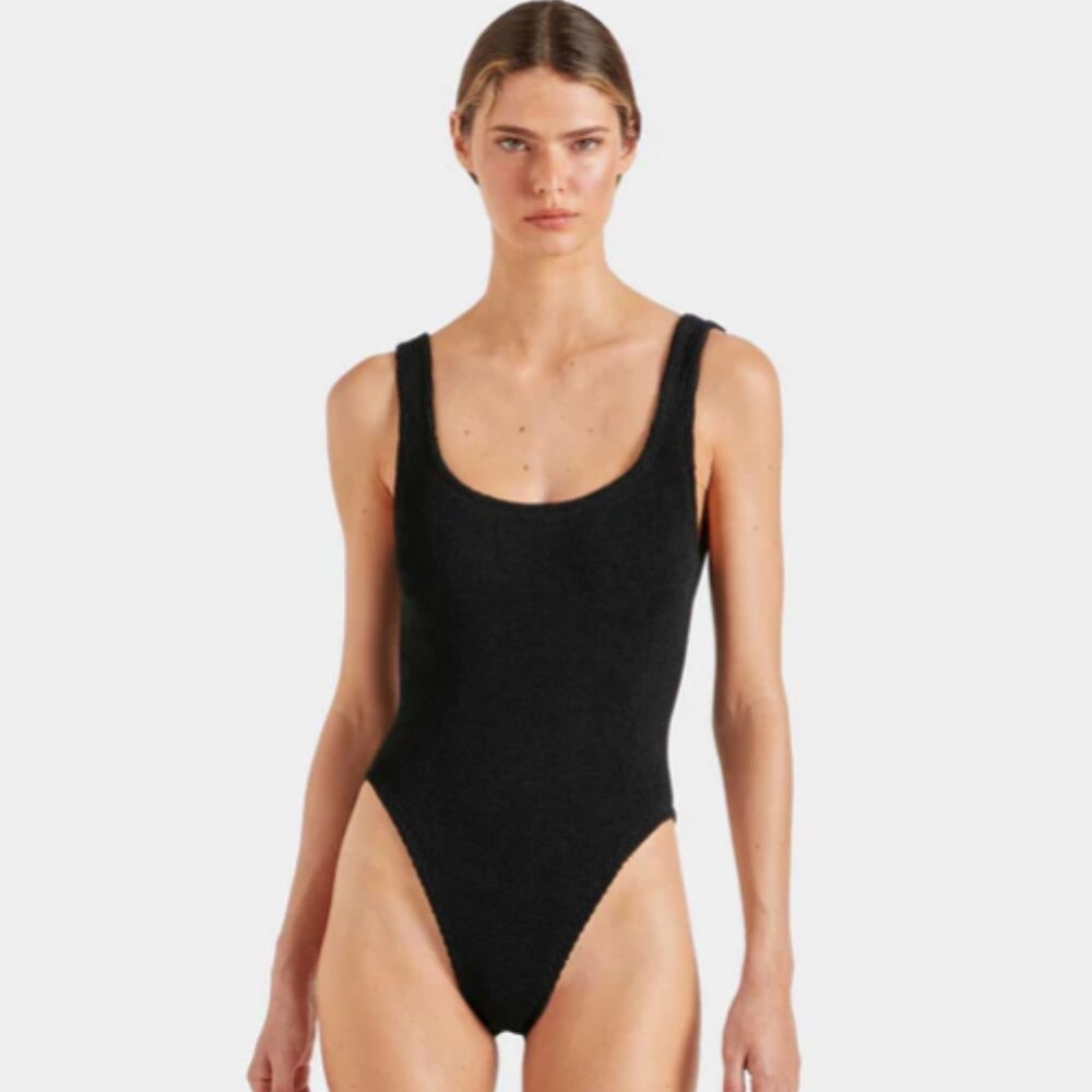 Hunza G black one piece swimsuit